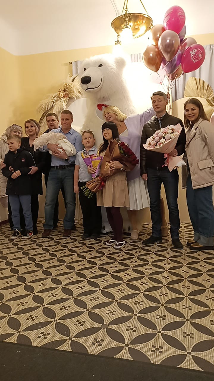 Мишка на праздник